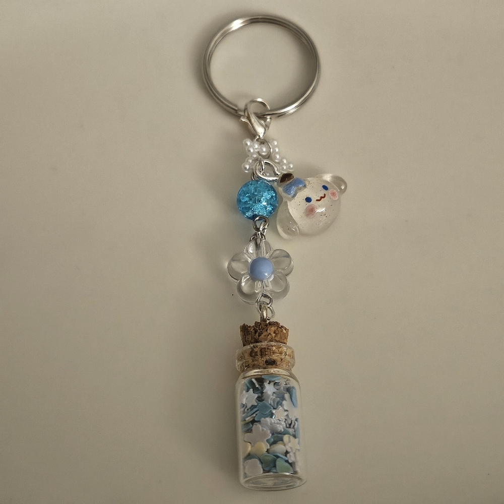 Cinnamoroll inspired keychain